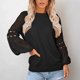 thumbnail image 3 of Camiseta de manga larga para mujer, jersey con cuello redondo, Top con manga acampanada, Top holgado informal para mujer, 3 of 6