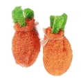 thumbnail image 1 of ZOUSSIQI 2pcs Rabbit Carrot Chew Toy Teeth Cleaning Loofah Rabbit Toys with Lanyard for Rabbit Hamster CW116#1153, 1 of 13