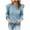 Light Blue, variant on Amidoa Long Sleeve Women Sweater Light Blue Cable Knit Ruffle Elegant Workout Solid Sweaters Womens Cardigans L