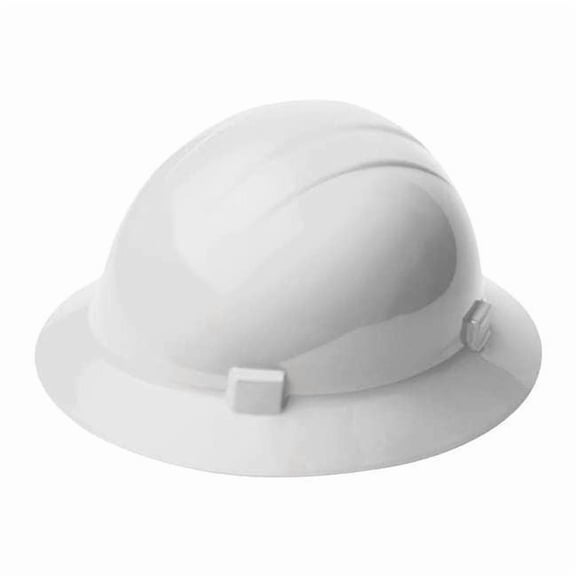Hard Hat, Americana, Polyethylene, 4 Point Ratchet, Type 1, Class E, White