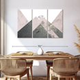 thumbnail image 3 of Elephant Stock Geometric Textured Landscape Wall Art - Horizontal Multi Panel Canvas - Living Room Wall Decor - Abstract Multi Panel - Gray And White Decor - 57" x 36", 3 of 8