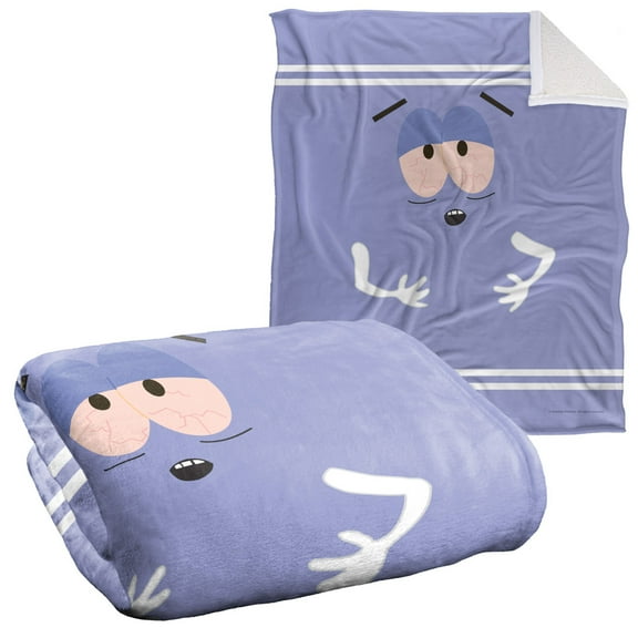 South Park Blanket, 50"x60", Towelie Queasy Silky Touch Sherpa Back Super Soft Throw Blanket