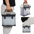 thumbnail image 3 of Bingirl 4 Layers Fishing Tackle Box Portable Handheld Large Capacity High-strength Lure Tool Box With Handle, 3 of 9