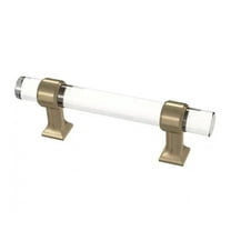 Liberty P33776C-720 3" Acrylic Cabinet Drawer Pull Champagne Bronze w Clear Acrylic