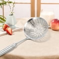 thumbnail image 5 of 304 Stainless Steel Spider Strainer Skimmer, Slotted Spoon with Long Handle, Mesh Strainer for Frying, Pasta, Boiling, Soup, Heavy-Duty Kitchen Utensil, 1 Stainless Steel Strainer, 5 of 9