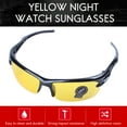 thumbnail image 3 of black frame yellow Night Vision sheet outdoor Cycling Sunglasses, 3 of 8