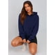thumbnail image 4 of Sudadera PRETTYGARDEN Otoño 2025 Media Cremallera Cropped Azul Marino XXL, 4 of 5
