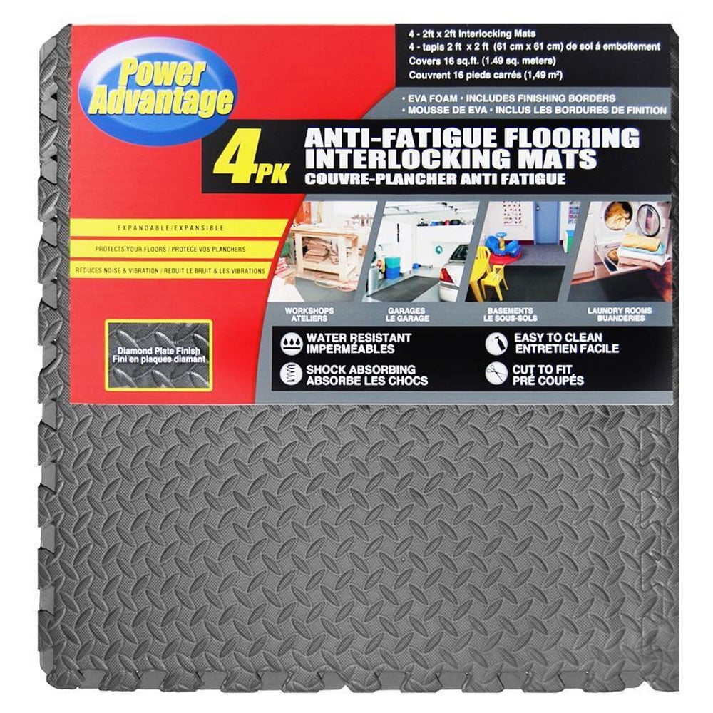 96 Sqft Interlocking Mat Set Foam Floor, Anti Fatigue Foam Floor Tiles
