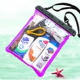 thumbnail image 3 of Waterproof Shoulder Bag Swimming Surfing Beach Water Playing Phone Transparent Toiletry Pouch, 3 of 8