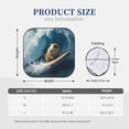 thumbnail image 2 of Kdxio Surfing Guinea Pig Print 2-Piece Sun Shade Front Windshield - Foldable Car Front Window Sunshades for Most Sedans SUV Truck, 2 of 6