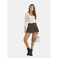 thumbnail image 2 of Madden NYC Women’s Plaid Mini Skirt, Sizes XXS-2XL, 2 of 5
