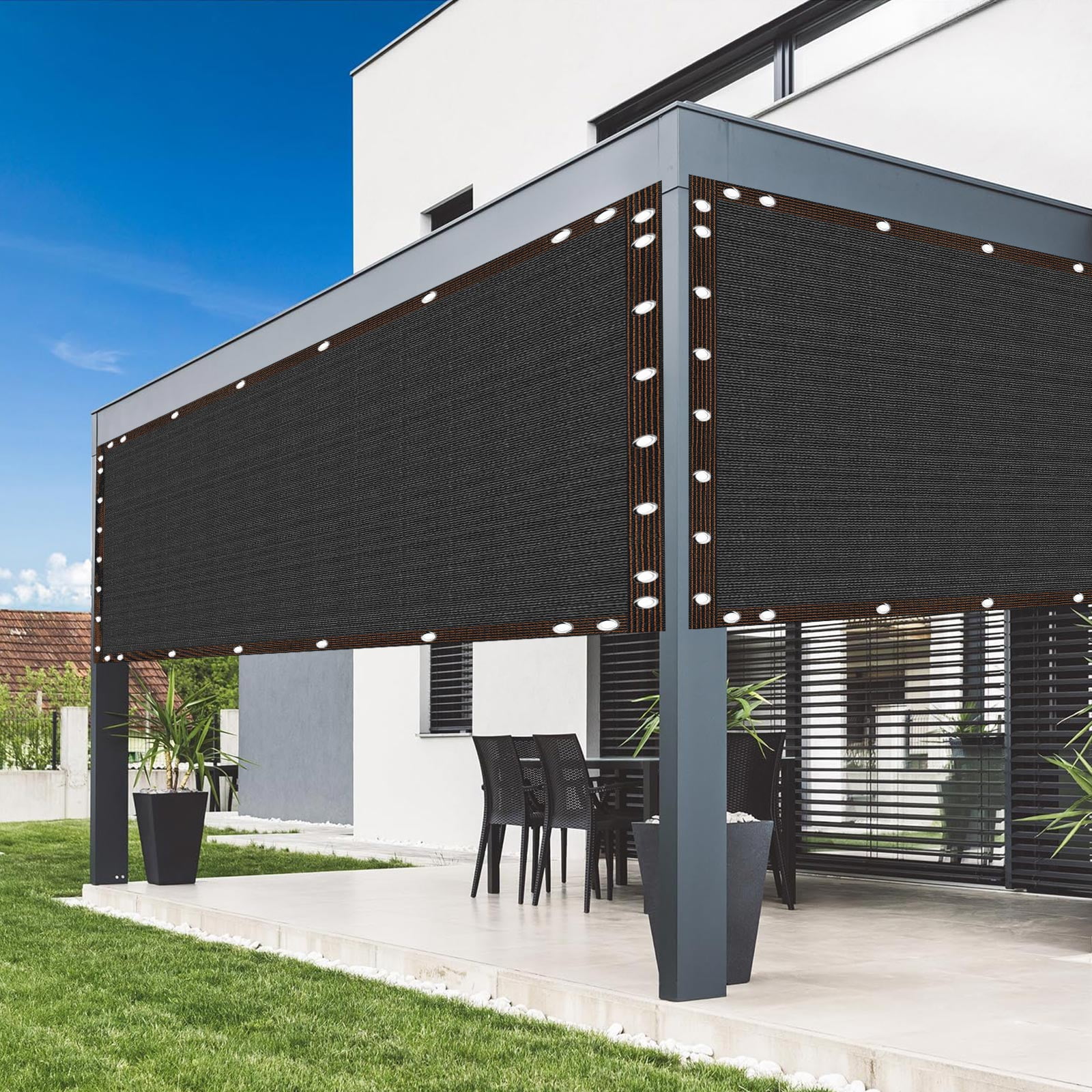 TOPCHANCES 70% Garden Shade Cloth, HDPE Mesh Tarp with Upgraded Grommets, UV-Resistant Outdoor Sun Shades for Greenhouse, Garden, Patio Plants, Pergola