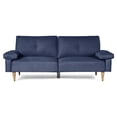 thumbnail image 3 of Sofá Cama Makora Yarvis Azul Lino 3 Posiciones con Soft Foam Reclinable, 3 of 10