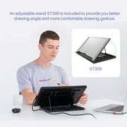 Huion KAMVAS 13 رسومات رسم الكمبيوتر اللوحي مع شاشة ، 13.3 عرض القلم للأندرويد ، ماك ، الكمبيوتر الشخصي ، لينكس ، حامل قابل للتعديل