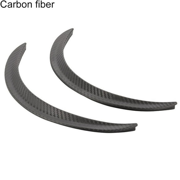 Opolski 2Pcs Universal Carbon Fiber Wheel Eyebrow Strip Arch Trim Fender Flare Protector