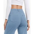 thumbnail image 4 of Vaqueros TONIRY de pierna ancha para mujer, talle alto, azul cielo, 4 of 6