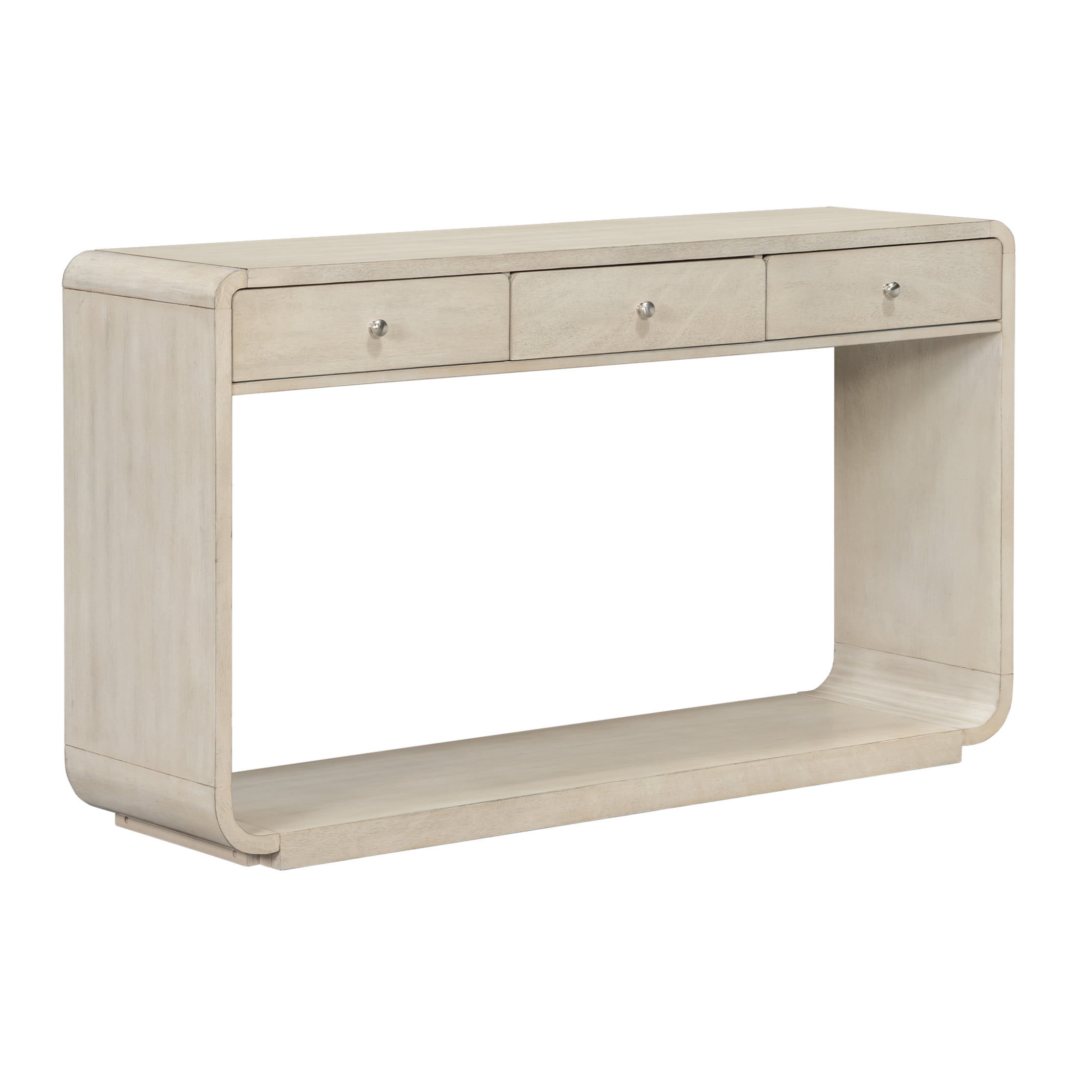 Christopher Knight Home 55" Console Table with 3 Drawers and Bottom Shelf, Natural