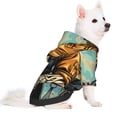 thumbnail image 5 of Cauagu Skeleton Chef BBQ Scene Pattern Winter Pet Hoodie Sweatshirts- Dog Hoodie Sweater with Leash Hole - Cute Dog Hoodie - Pet Clothes Puppy Cat Custume -Large, 5 of 8