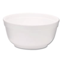 8 oz Squat Style Foam Bowls - White (1000/Carton)