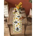 thumbnail image 4 of Table Runner Dresser Scarf 13 x 108 Inch Summer Bee Sunflowers Honeycomb Grain Table Runners Non-Slip Heat Kitchen Dining Table Decor for Indoor Outdoor Home Party Decoration, 4 of 7
