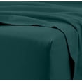 thumbnail image 2 of Twin Size Flat Sheet Only - 800-Thread-Count Pure Egyptian Cotton Single Oversized Flat Sheet, 800TC Soft Breathabel Sateen Weave - Teal Blue Color, 2 of 7