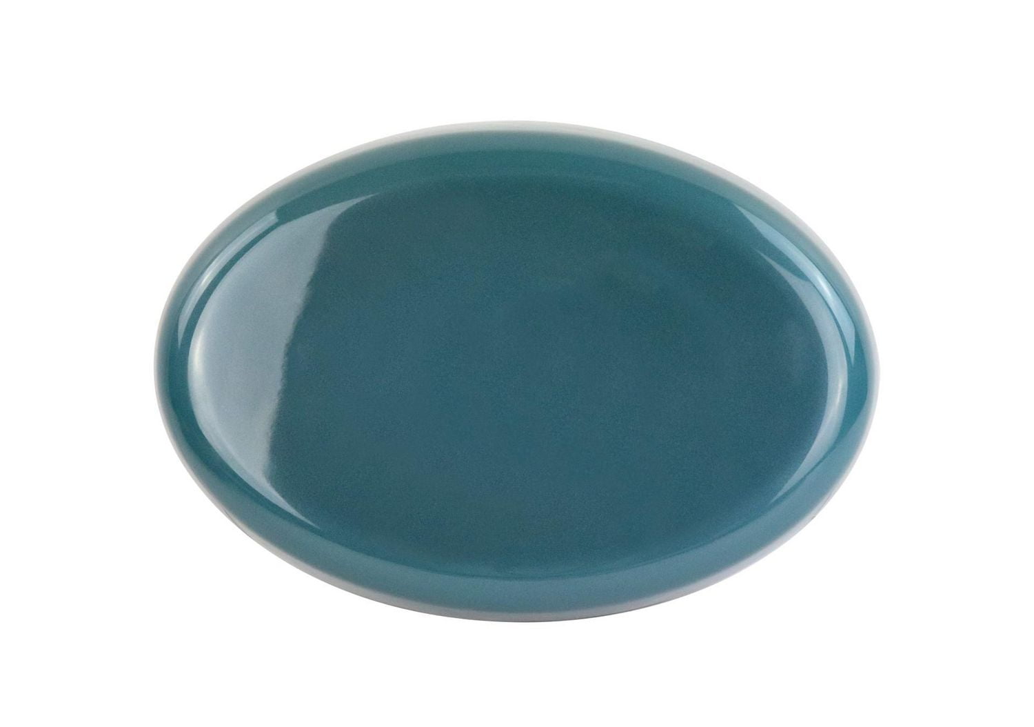 Plateau Bleu Borosilicate 35X26X6 Cm
