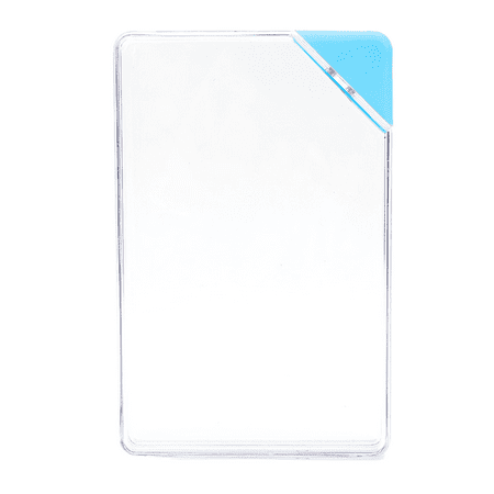 

Flat Slim Water Bottle A5 Transparent Square Storage Bottle Travel Outdoor Sports Camping School Gym Supplies Blue A4