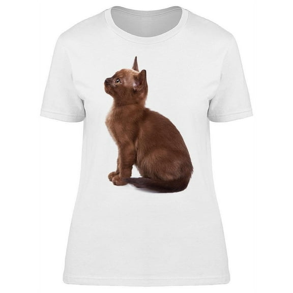 Burmese Cat On Side T-Shirt Women -Image by Shutterstock, Female Small
