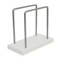 thumbnail image 5 of Tongina Napkin Holder Tissue Dispenser Stand Desktop Ornament Metal Freestanding Tissue Holder for Restaurant Dining Room Cafe Picnic White, 5 of 8
