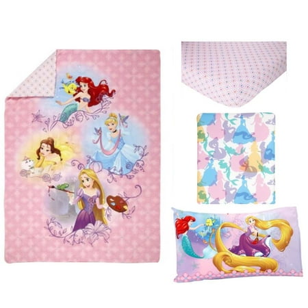 Disney Princess Adventure Rules 4-Piece Toddler Bedding Set - Walmart.com