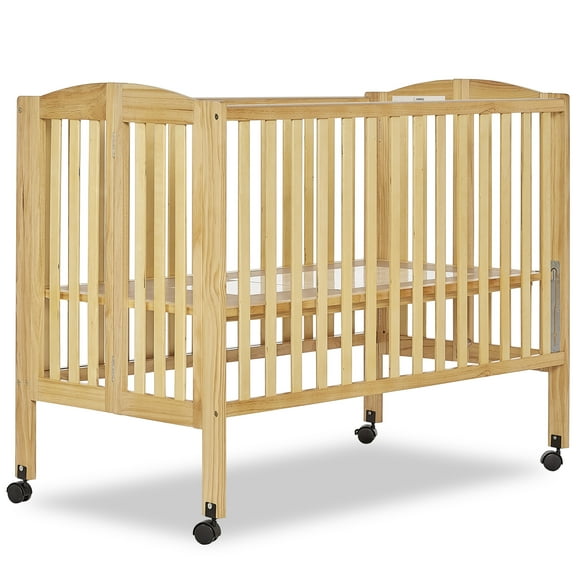 Dream On Me 2-in-1 Folding Full-Size Crib Natural