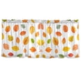 thumbnail image 7 of Yayeee Kitchen Curtains Tier Set of 2 Light Filtering 57"x24" Over Sink Window Panels, Yellow Leaves, 7 of 7