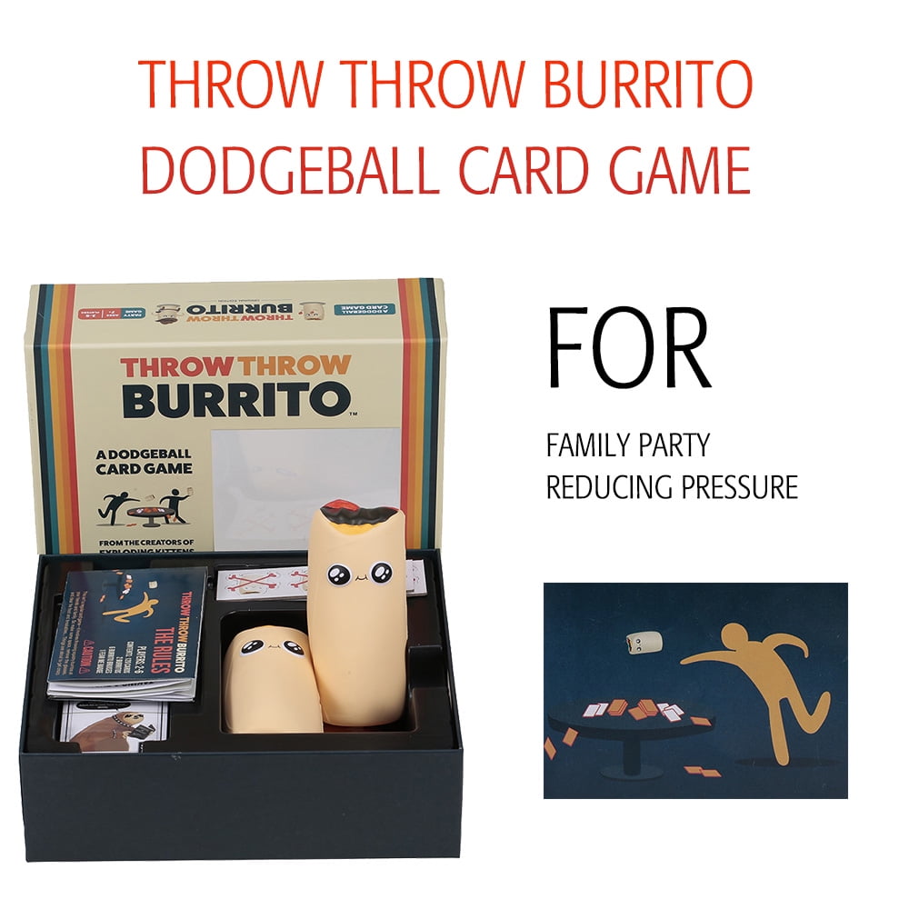Throw Burrito Card Game Kickstarter Game Dodgeball Card Reducing Bard Game 