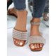 thumbnail image 4 of Women's Fashionable Luxurious Pearl Decoration Slippers With A Single Strap, Casual, Comfortable, Classic French Design, Beaded, Open Toe, Flat Sole,, 4 of 4