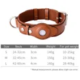 thumbnail image 7 of Leather Dog Collar Pet Adjustable Necklaces with Luxury Design for Apple Airtag LocationPositioning Device Cover Cat Accessories (Pink,S), 7 of 7