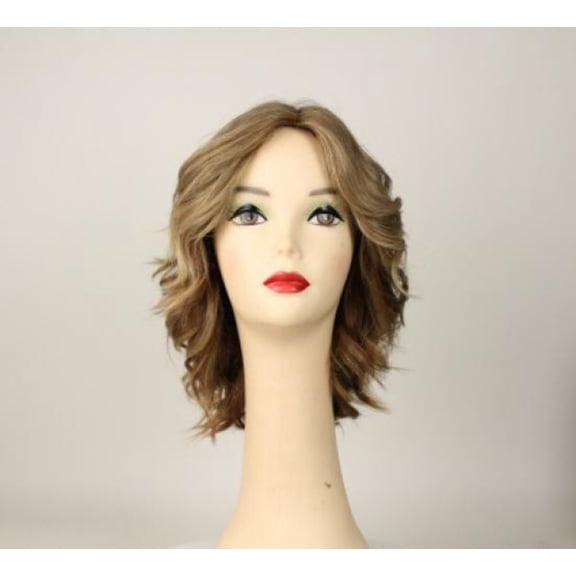 European Human Hair Freeda Wig Regina Light Blonde With Darker Roots Multi-Directional Skin Top Size L
