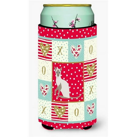 

22-24 oz Siamese Modern Cat Love Tall Boy Beverage Hugger