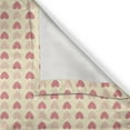 thumbnail image 5 of Ambesonne Romantic Grommet Curtain, Hearts in Soft Colors, 50" x 120", Pale Yellow Pale Pink, 5 of 6