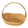 thumbnail image 4 of Cesta tejida de material PP, cesta de almacenamiento con asa y elegante tejido de ratán para L, 4 of 9