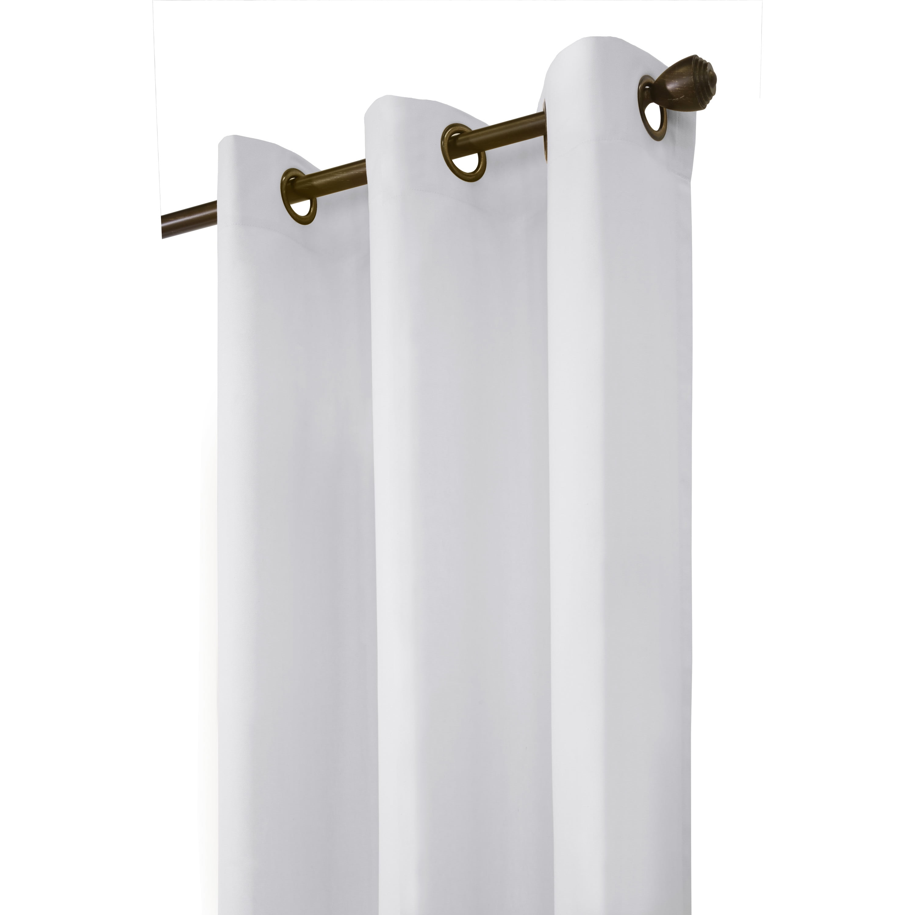 Winmate Insulated Cotton Grommet Curtain Panel - Pair each 40" x 95" in White
