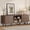 Walnut, variant on Aufeile TV Stand for 65 Inch TV, 59" Modern TV Stand with Power Outlet, Entertainment Center for Living Room, Fluted TV Console & Mueble Para TV with 2 Sliding Tambour Doors, Black