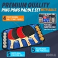thumbnail image 3 of Set de tenis de mesa JOOLA Family Premium con 4 palas y 10 pelotas, 3 of 6