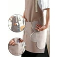 thumbnail image 2 of 1pc Adjustable Waterproof And Oil-Proof Apron With Hand Towel, Suitable For Women/Men, Kitchen Cooking Protective Clothing For Home,Chefs, BBQ Artists, Craftsmen, Outdoor Activities, 2 of 10