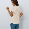 thumbnail image 5 of SUNBS Womens Summer Tops Short Sleeve Sweaters Tunic Tops Dressy Casual Business Shirts, 5 of 7