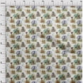 thumbnail image 4 of oneOone Viscose Chiffon White Fabric Animal Sewing Material Print Fabric By The Yard 42 Inch Wide, 4 of 4