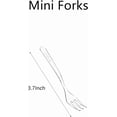 thumbnail image 2 of 800 Pieces Tasting Mini Forks, 3.7 Inch Clear Plastic Forks for Appetizers, Fruit, Dessert, Cake, Catering, Reusable Tiny Utensils, Dishwasher-Safe, 2 of 7