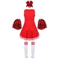 thumbnail image 2 of Alvivi Cheer Leader Performance Dress for Girls Cheerleading Outfits Carnival Fancy Party Dress Up Red 11-12, 2 of 5