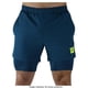 thumbnail image 1 of Bermuda Wilson para Hombre, con Biker Amarillo con Azul Petróleo Talla EG, 1 of 4