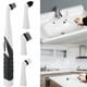 thumbnail image 1 of Juego de cepillos de limpieza eléctricos multifuncionales con 4 cabezales intercambiables para cocina, baño, fregadero, inodoro - Fregadora de mano portátil, que funciona con baterías, 10,23" de, 1 of 6