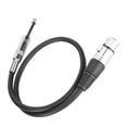 thumbnail image 4 of XLR Female Cable, Durable 6.35mm Audio Cable With Multi Layer Shielding Structure For Audio Transmission For Mixer For Microphone XLR Female 0.5m / 1.6ft, 4 of 8